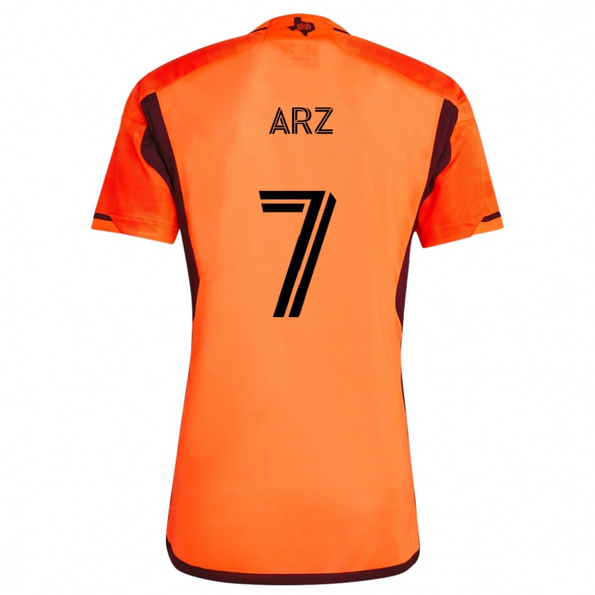 Vaikiškas Exon Arzú #7 Oranžinė Juoda Namų Marškinėliai 2024/25 T-Shirt