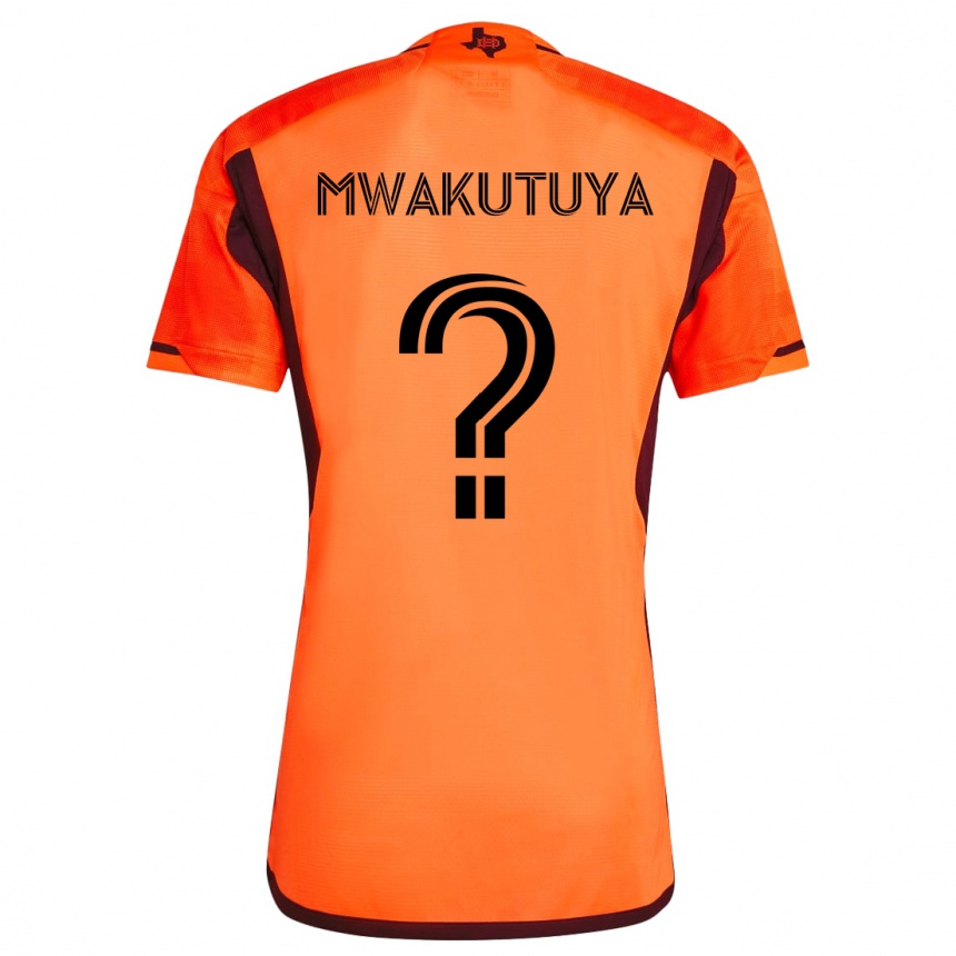 Vaikiškas Isaac Mwakutuya #0 Oranžinė Juoda Namų Marškinėliai 2024/25 T-Shirt