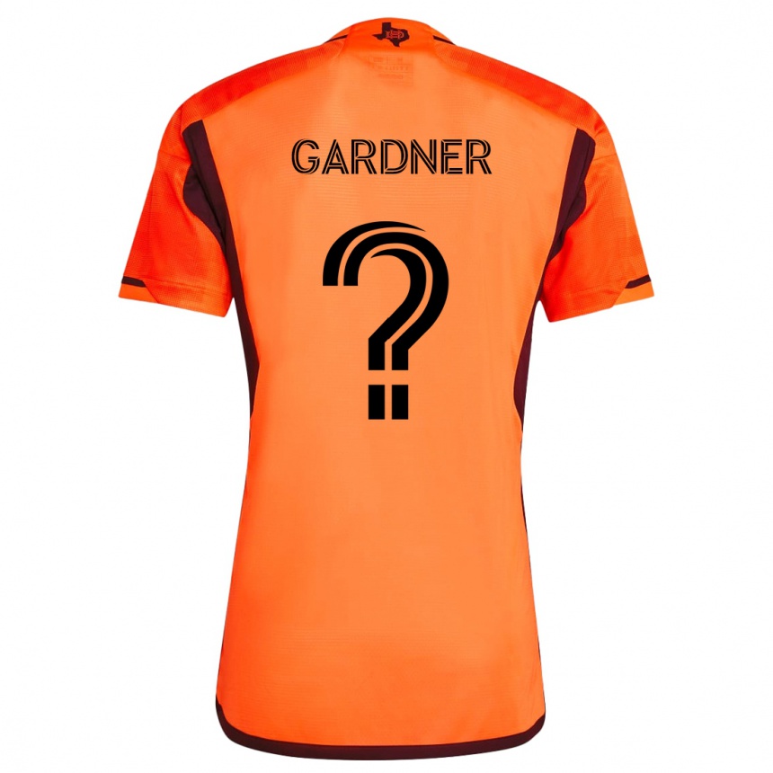 Vaikiškas Myles Gardner #0 Oranžinė Juoda Namų Marškinėliai 2024/25 T-Shirt