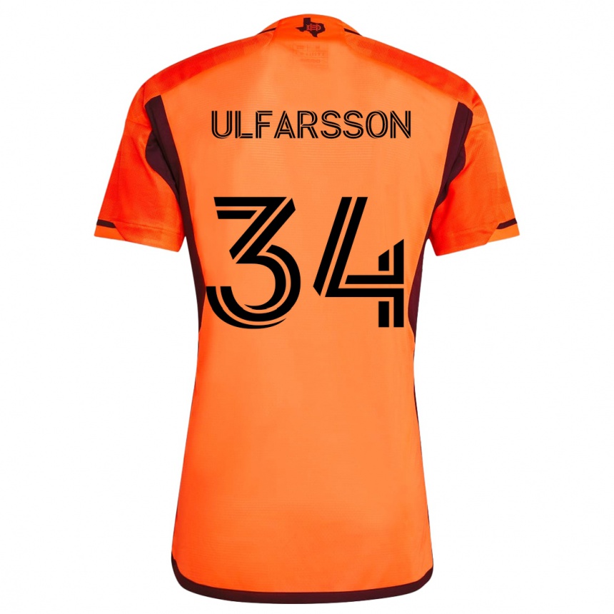 Vaikiškas Thor Úlfarsson #34 Oranžinė Juoda Namų Marškinėliai 2024/25 T-Shirt