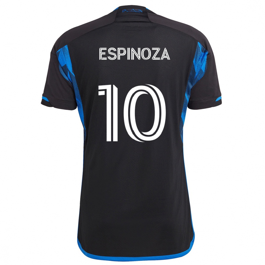 Vaikiškas Cristian Espinoza #10 Mėlyna Juoda Namų Marškinėliai 2024/25 T-Shirt