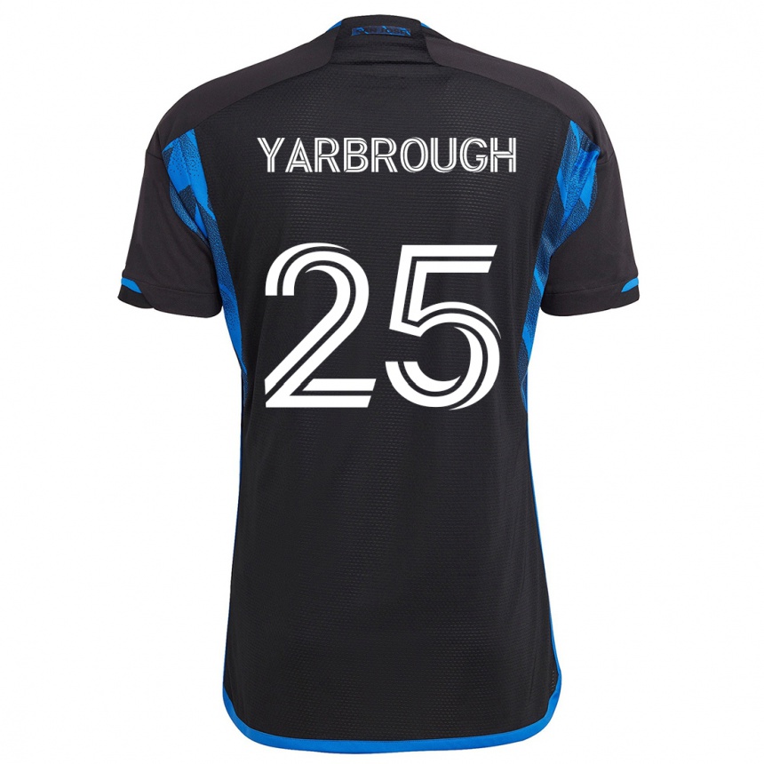 Vaikiškas William Yarbrough #25 Mėlyna Juoda Namų Marškinėliai 2024/25 T-Shirt