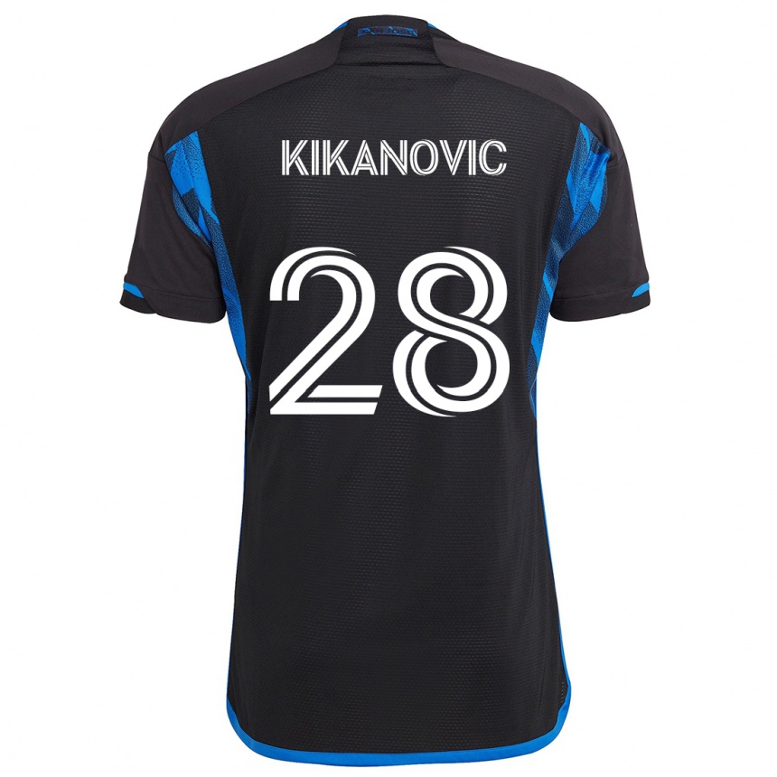 Vaikiškas Benjamin Kikanovic #28 Mėlyna Juoda Namų Marškinėliai 2024/25 T-Shirt