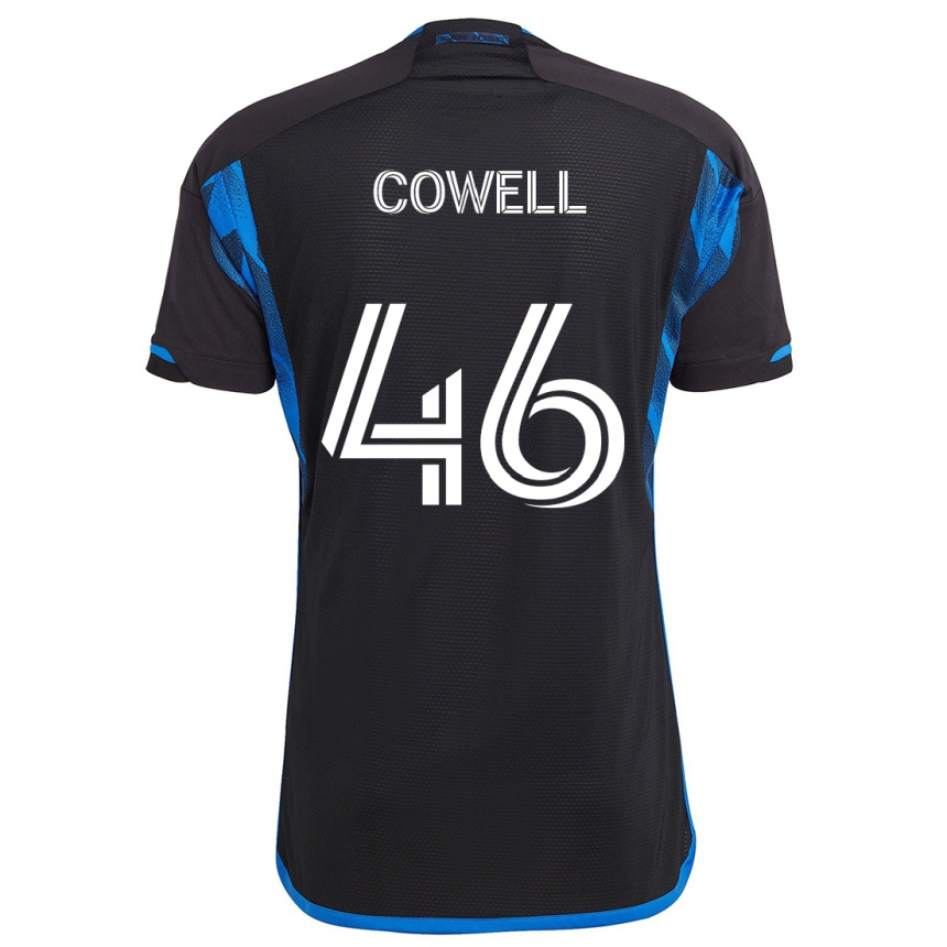 Vaikiškas Chance Cowell #46 Mėlyna Juoda Namų Marškinėliai 2024/25 T-Shirt