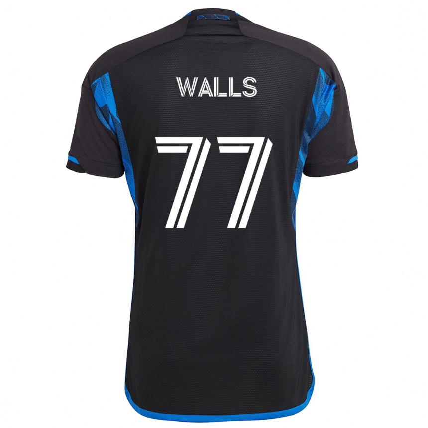 Vaikiškas Casey Walls #77 Mėlyna Juoda Namų Marškinėliai 2024/25 T-Shirt