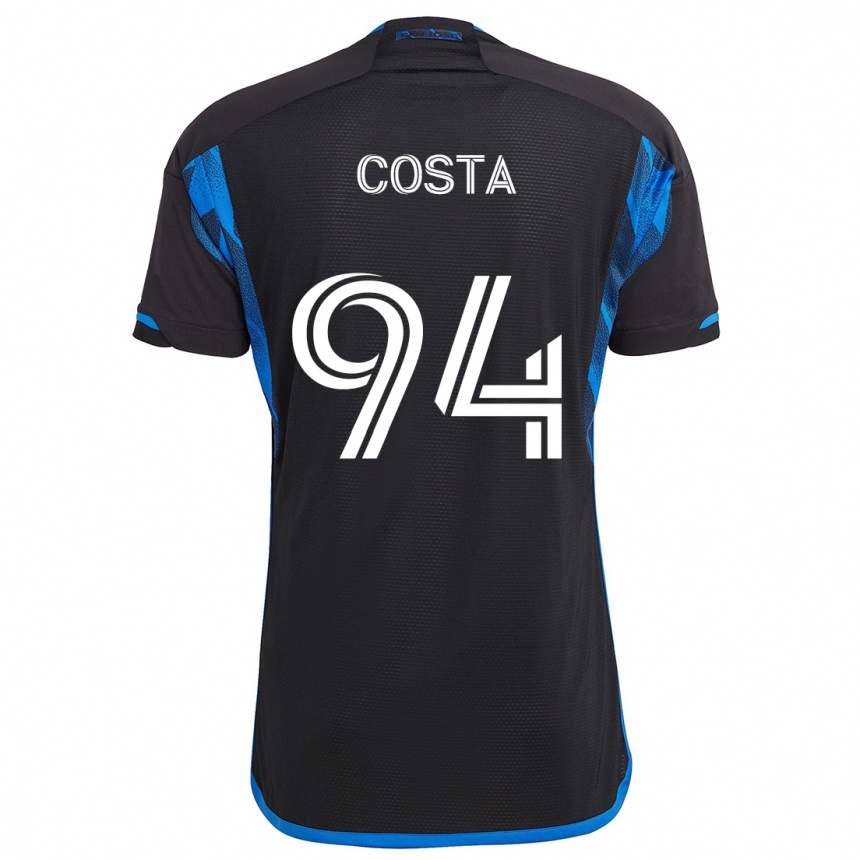 Vaikiškas Vítor Costa #94 Mėlyna Juoda Namų Marškinėliai 2024/25 T-Shirt