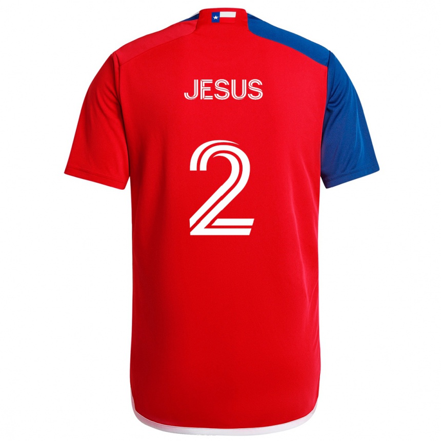 Vaikiškas Geovane Jesus #2 Mėlyna Raudona Namų Marškinėliai 2024/25 T-Shirt