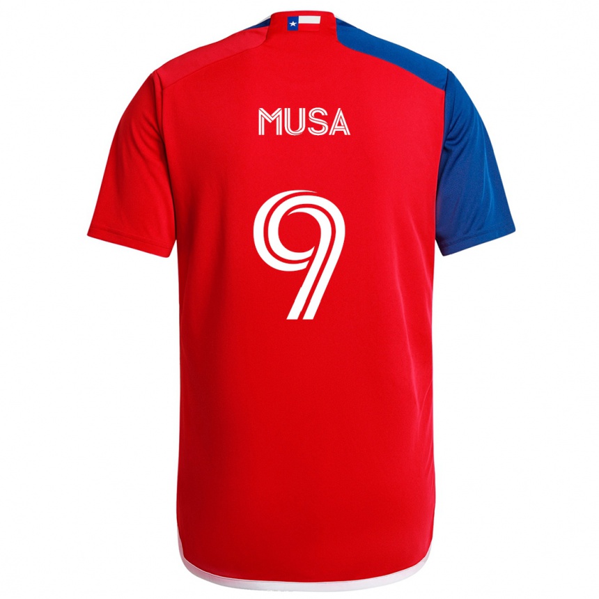 Vaikiškas Petar Musa #9 Mėlyna Raudona Namų Marškinėliai 2024/25 T-Shirt