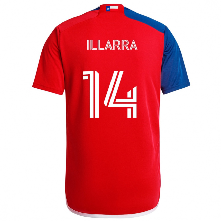 Vaikiškas Asier Illarramendi #14 Mėlyna Raudona Namų Marškinėliai 2024/25 T-Shirt