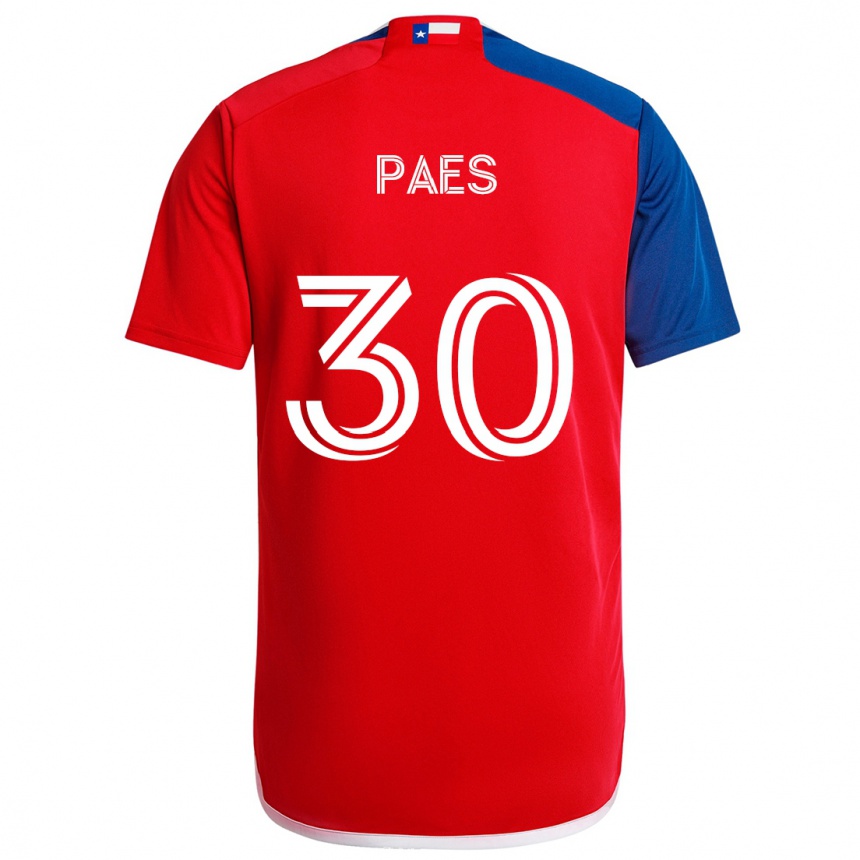 Vaikiškas Maarten Paes #30 Mėlyna Raudona Namų Marškinėliai 2024/25 T-Shirt