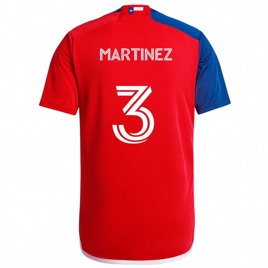 Vaikiškas José Antonio Martínez #3 Mėlyna Raudona Namų Marškinėliai 2024/25 T-Shirt