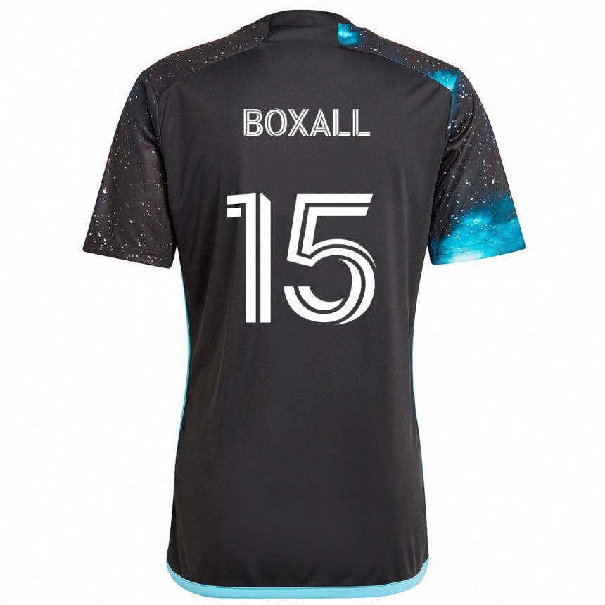 Vaikiškas Michael Boxall #15 Juoda Mėlyna Namų Marškinėliai 2024/25 T-Shirt