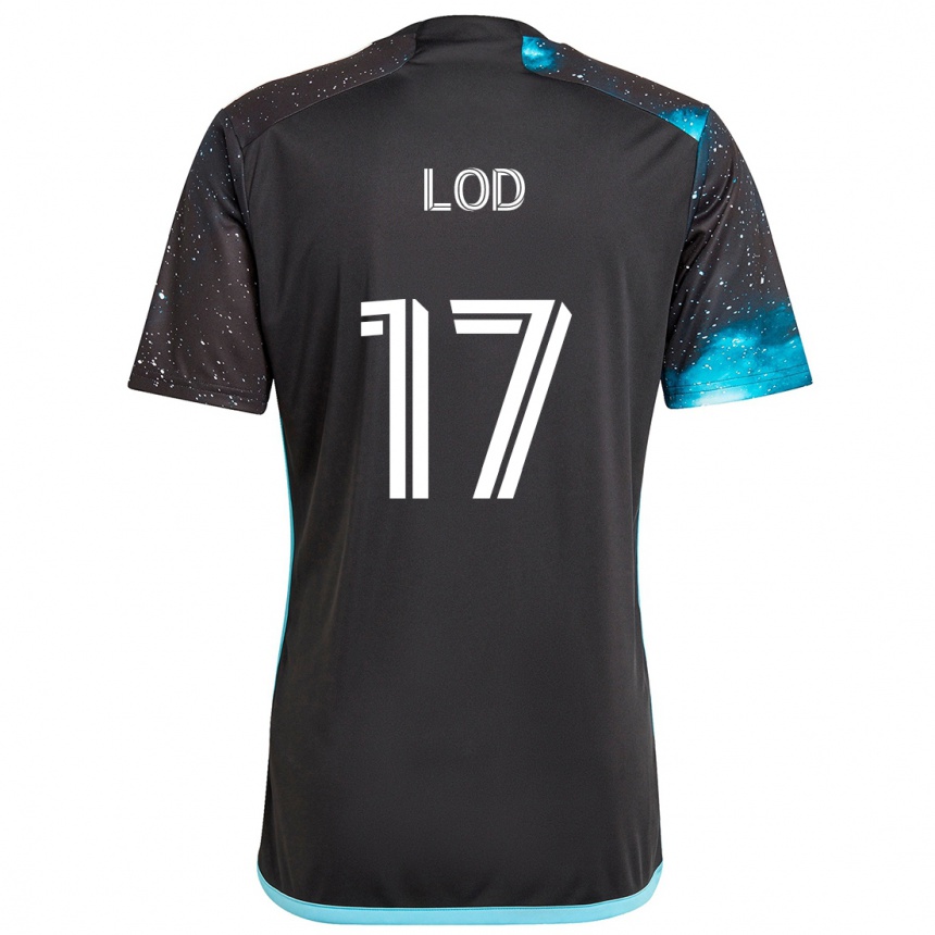 Vaikiškas Robin Lod #17 Juoda Mėlyna Namų Marškinėliai 2024/25 T-Shirt