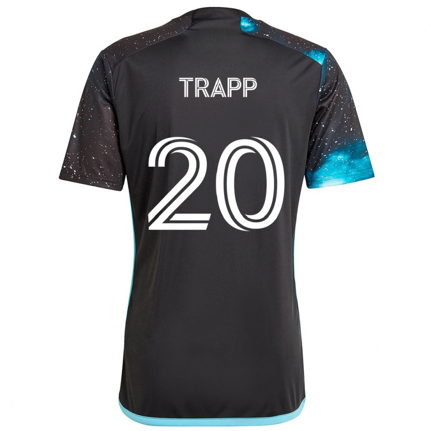 Vaikiškas Wil Trapp #20 Juoda Mėlyna Namų Marškinėliai 2024/25 T-Shirt