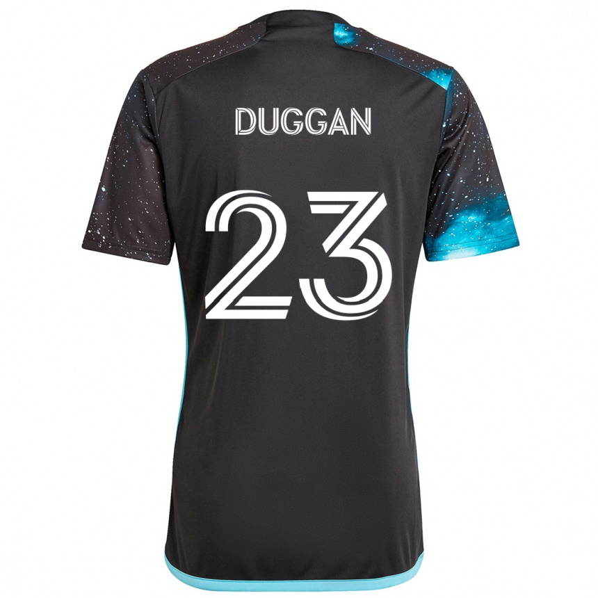 Vaikiškas Morris Duggan #23 Juoda Mėlyna Namų Marškinėliai 2024/25 T-Shirt