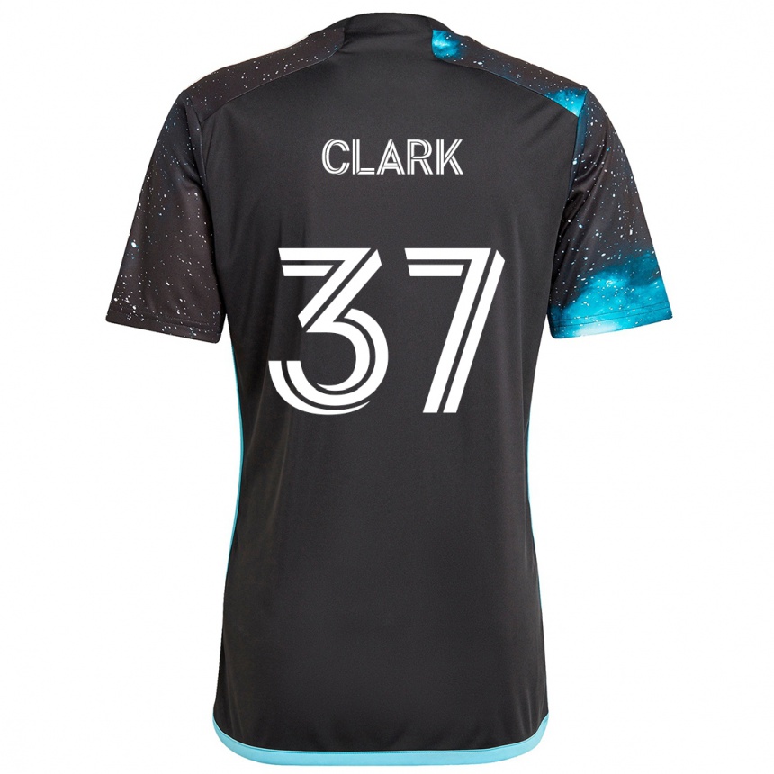 Vaikiškas Caden Clark #37 Juoda Mėlyna Namų Marškinėliai 2024/25 T-Shirt