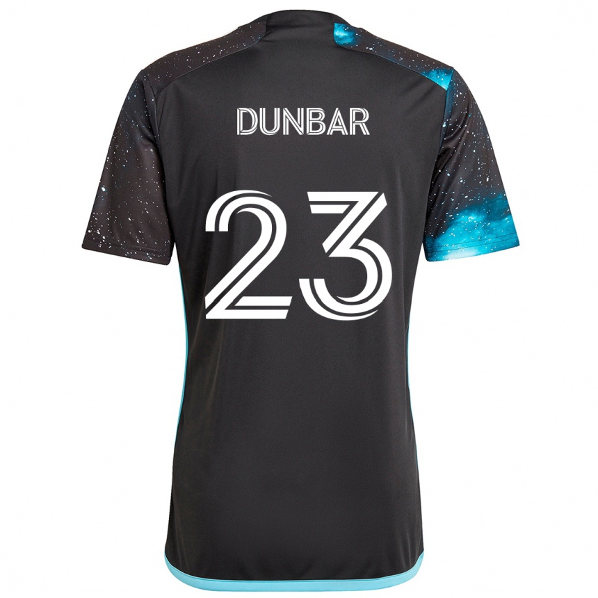 Vaikiškas Cameron Dunbar #23 Juoda Mėlyna Namų Marškinėliai 2024/25 T-Shirt