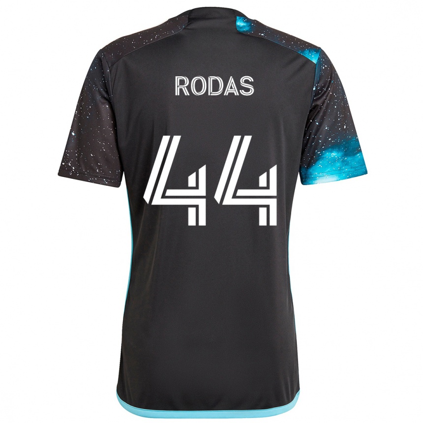 Vaikiškas Geremy Rodas #44 Juoda Mėlyna Namų Marškinėliai 2024/25 T-Shirt