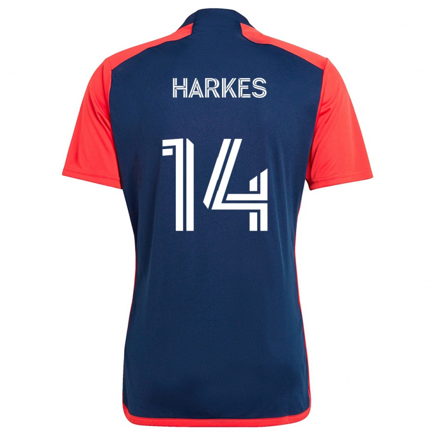 Vaikiškas Ian Harkes #14 Mėlyna Raudona Namų Marškinėliai 2024/25 T-Shirt