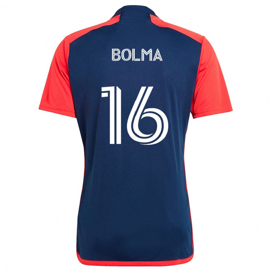 Vaikiškas Josh Bolma #16 Mėlyna Raudona Namų Marškinėliai 2024/25 T-Shirt