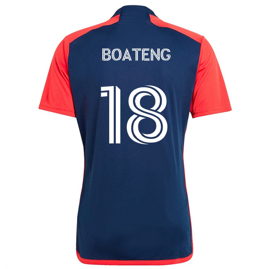 Vaikiškas Emmanuel Boateng #18 Mėlyna Raudona Namų Marškinėliai 2024/25 T-Shirt