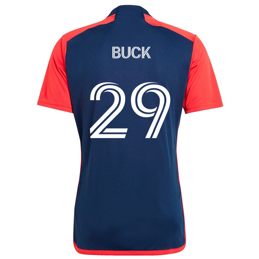 Vaikiškas Noel Buck #29 Mėlyna Raudona Namų Marškinėliai 2024/25 T-Shirt