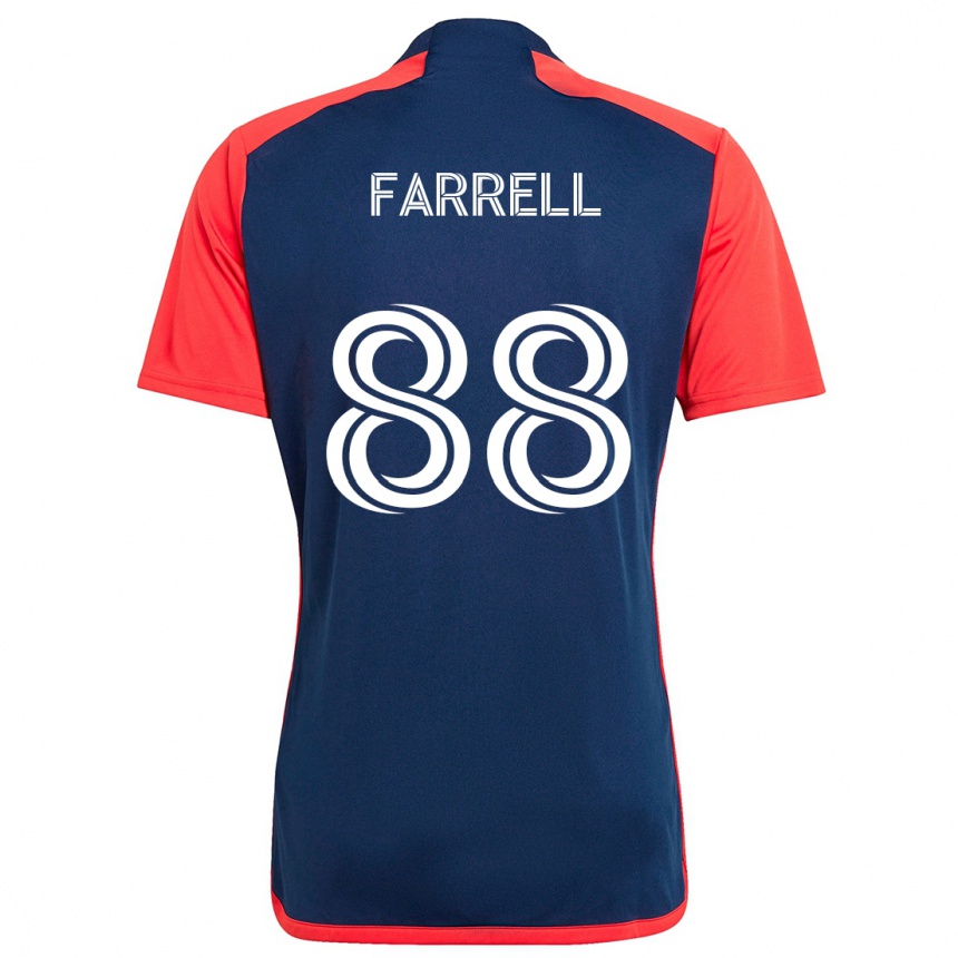 Vaikiškas Andrew Farrell #88 Mėlyna Raudona Namų Marškinėliai 2024/25 T-Shirt