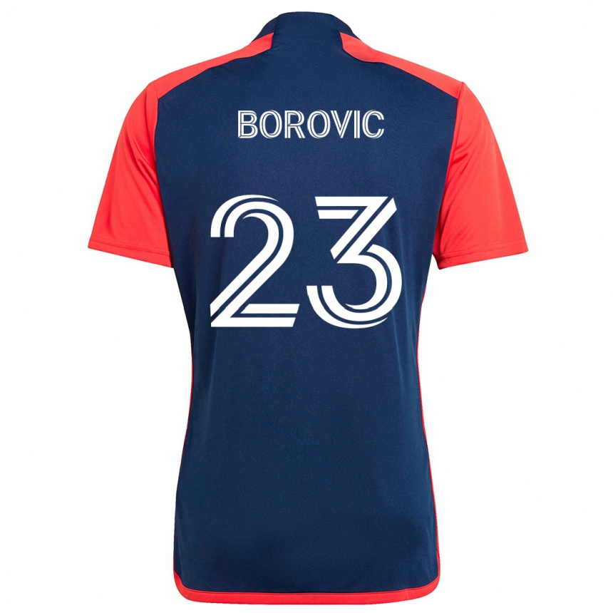 Vaikiškas Luka Borovic #23 Mėlyna Raudona Namų Marškinėliai 2024/25 T-Shirt