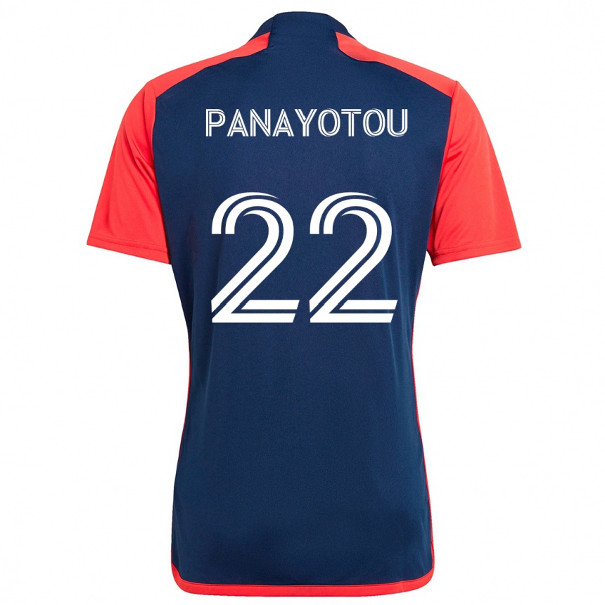 Vaikiškas Jack Panayotou #22 Mėlyna Raudona Namų Marškinėliai 2024/25 T-Shirt