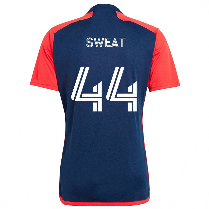 Vaikiškas Ben Sweat #44 Mėlyna Raudona Namų Marškinėliai 2024/25 T-Shirt