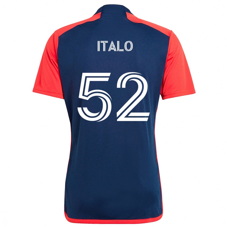 Vaikiškas Ítalo #52 Mėlyna Raudona Namų Marškinėliai 2024/25 T-Shirt