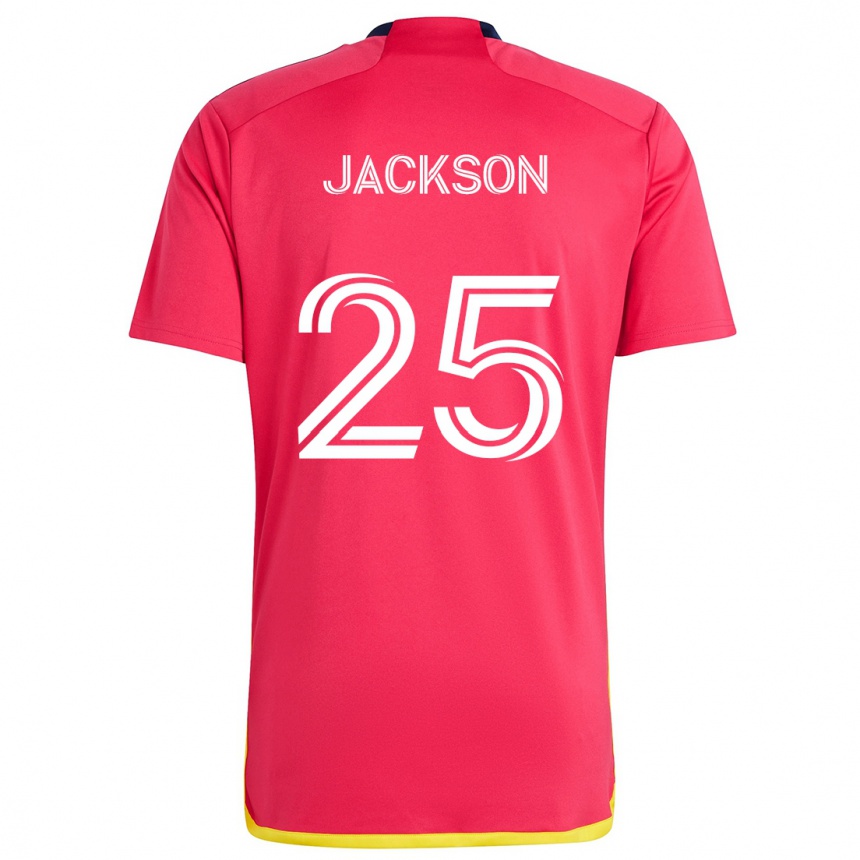 Vaikiškas Aziel Jackson #25 Raudona Melyna Namų Marškinėliai 2024/25 T-Shirt