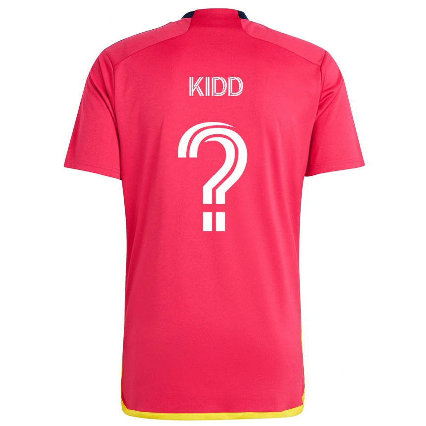 Vaikiškas Matteo Kidd #0 Raudona Melyna Namų Marškinėliai 2024/25 T-Shirt