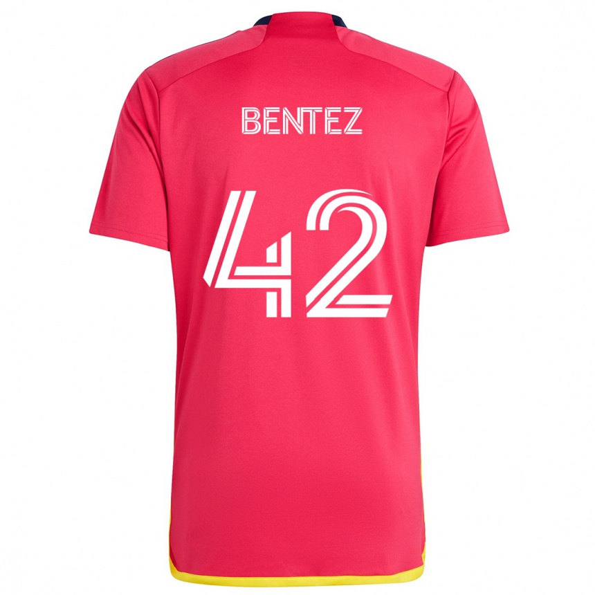 Vaikiškas Óscar Benítez #42 Raudona Melyna Namų Marškinėliai 2024/25 T-Shirt