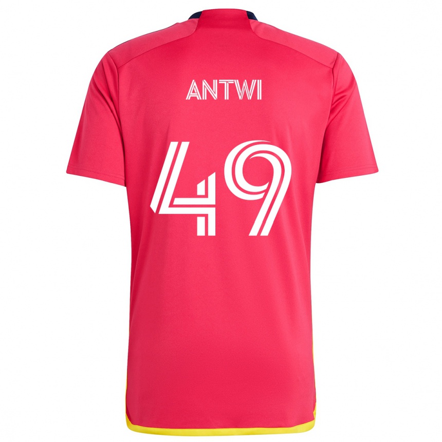 Vaikiškas Seth Antwi #49 Raudona Melyna Namų Marškinėliai 2024/25 T-Shirt