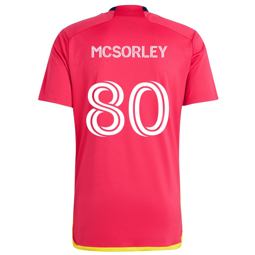 Vaikiškas Brendan Mcsorley #80 Raudona Melyna Namų Marškinėliai 2024/25 T-Shirt