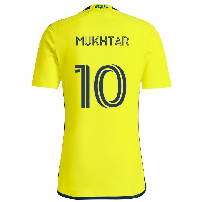 Vaikiškas Hany Mukhtar #10 Geltona Mėlyna Namų Marškinėliai 2024/25 T-Shirt