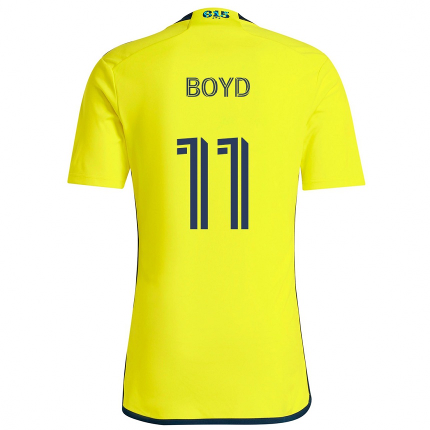 Vaikiškas Tyler Boyd #11 Geltona Mėlyna Namų Marškinėliai 2024/25 T-Shirt