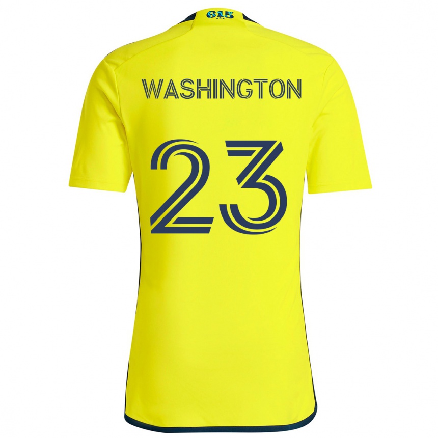 Vaikiškas Taylor Washington #23 Geltona Mėlyna Namų Marškinėliai 2024/25 T-Shirt