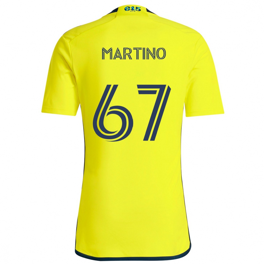 Vaikiškas Ben Martino #67 Geltona Mėlyna Namų Marškinėliai 2024/25 T-Shirt