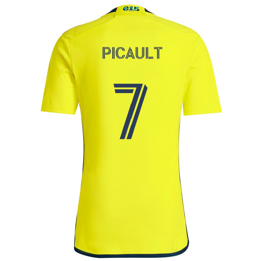 Vaikiškas Fafà Picault #7 Geltona Mėlyna Namų Marškinėliai 2024/25 T-Shirt