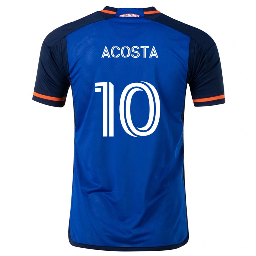 Vaikiškas Luciano Acosta #10 Mėlyna Balta Namų Marškinėliai 2024/25 T-Shirt