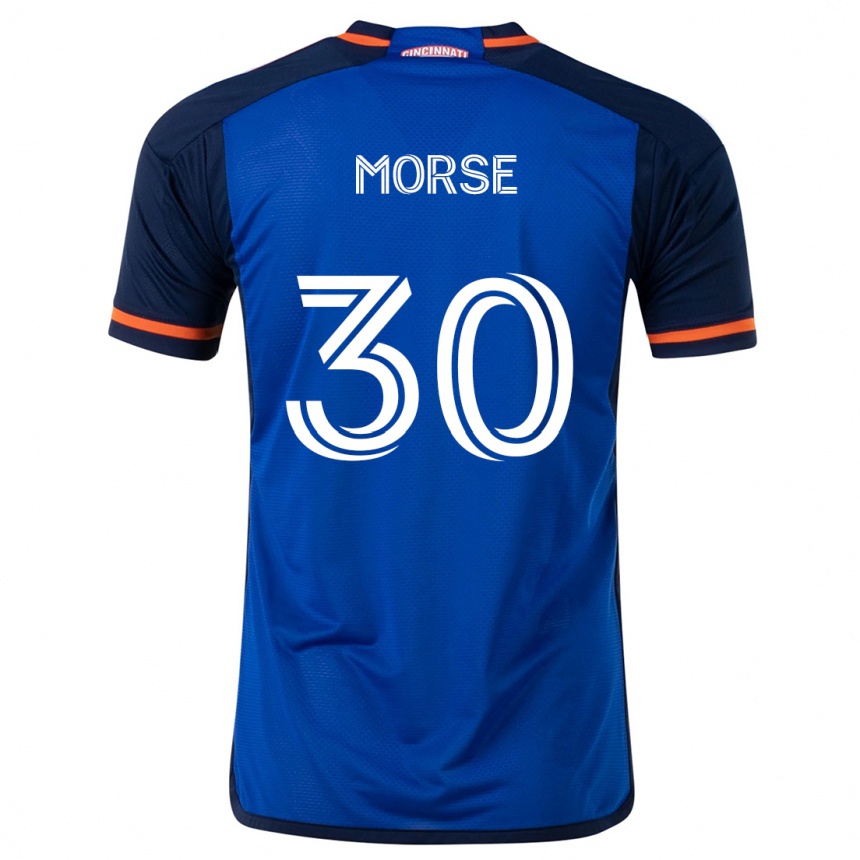 Vaikiškas Hunter Morse #30 Mėlyna Balta Namų Marškinėliai 2024/25 T-Shirt