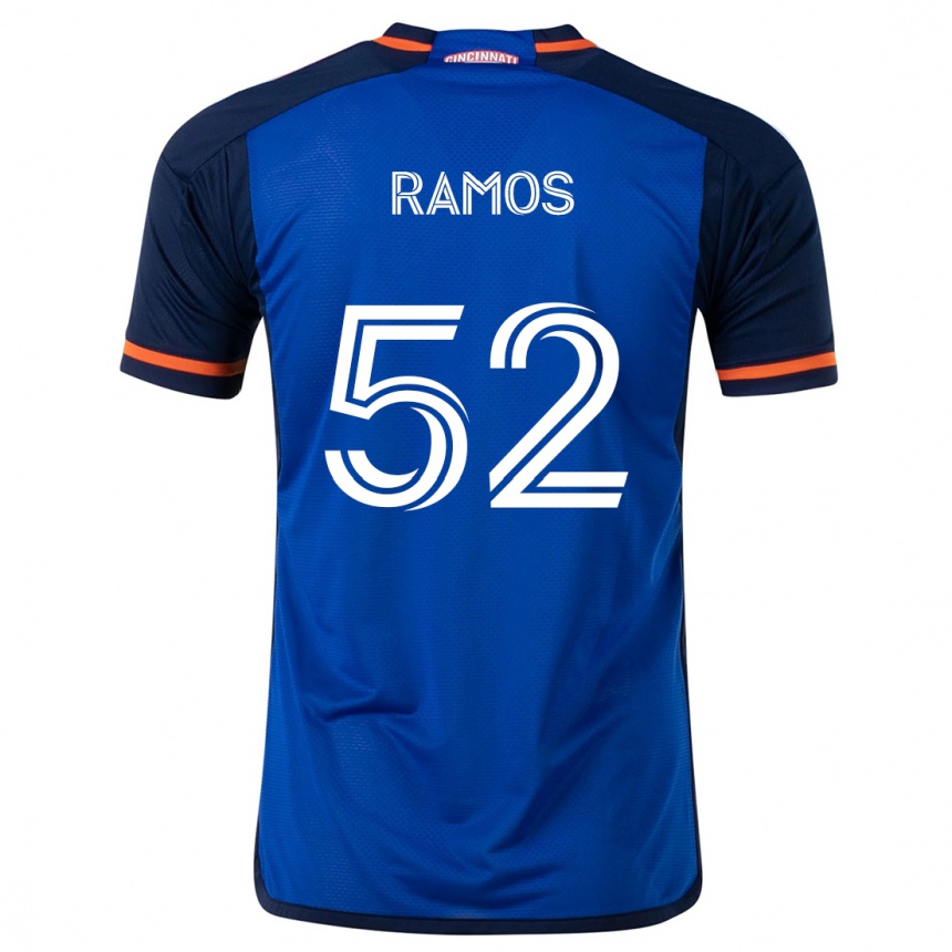 Vaikiškas Yair Ramos #52 Mėlyna Balta Namų Marškinėliai 2024/25 T-Shirt