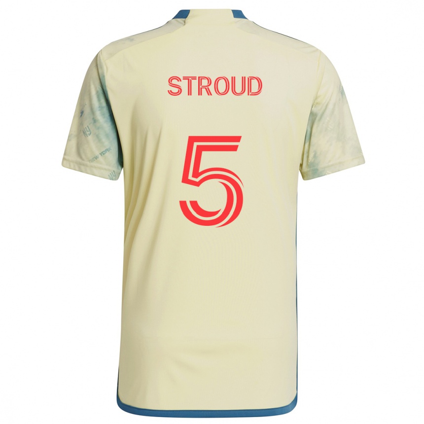 Vaikiškas Peter Stroud #5 Geltona Raudona Mėlyna Namų Marškinėliai 2024/25 T-Shirt