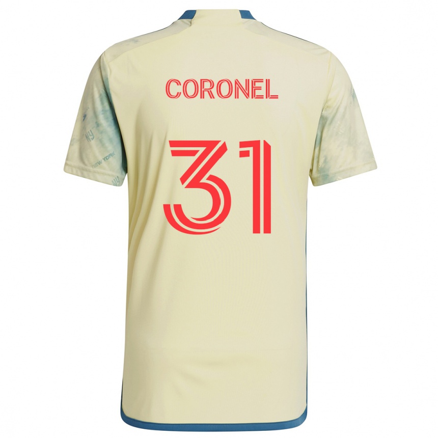 Vaikiškas Carlos Coronel #31 Geltona Raudona Mėlyna Namų Marškinėliai 2024/25 T-Shirt