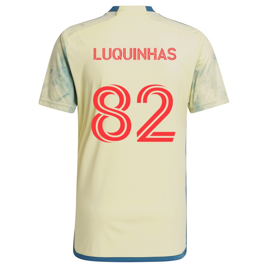 Vaikiškas Luquinhas #82 Geltona Raudona Mėlyna Namų Marškinėliai 2024/25 T-Shirt