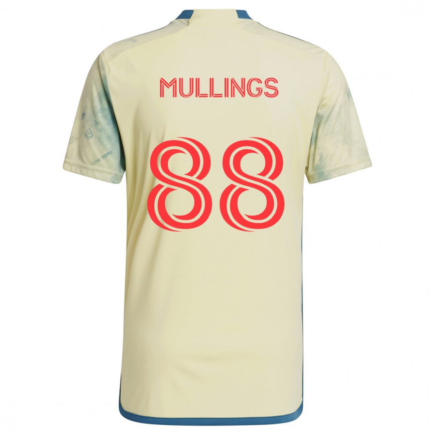 Vaikiškas O'vonte Mullings #88 Geltona Raudona Mėlyna Namų Marškinėliai 2024/25 T-Shirt