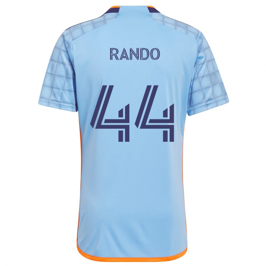 Vaikiškas Alex Rando #44 Mėlyna Oranžinė Namų Marškinėliai 2024/25 T-Shirt