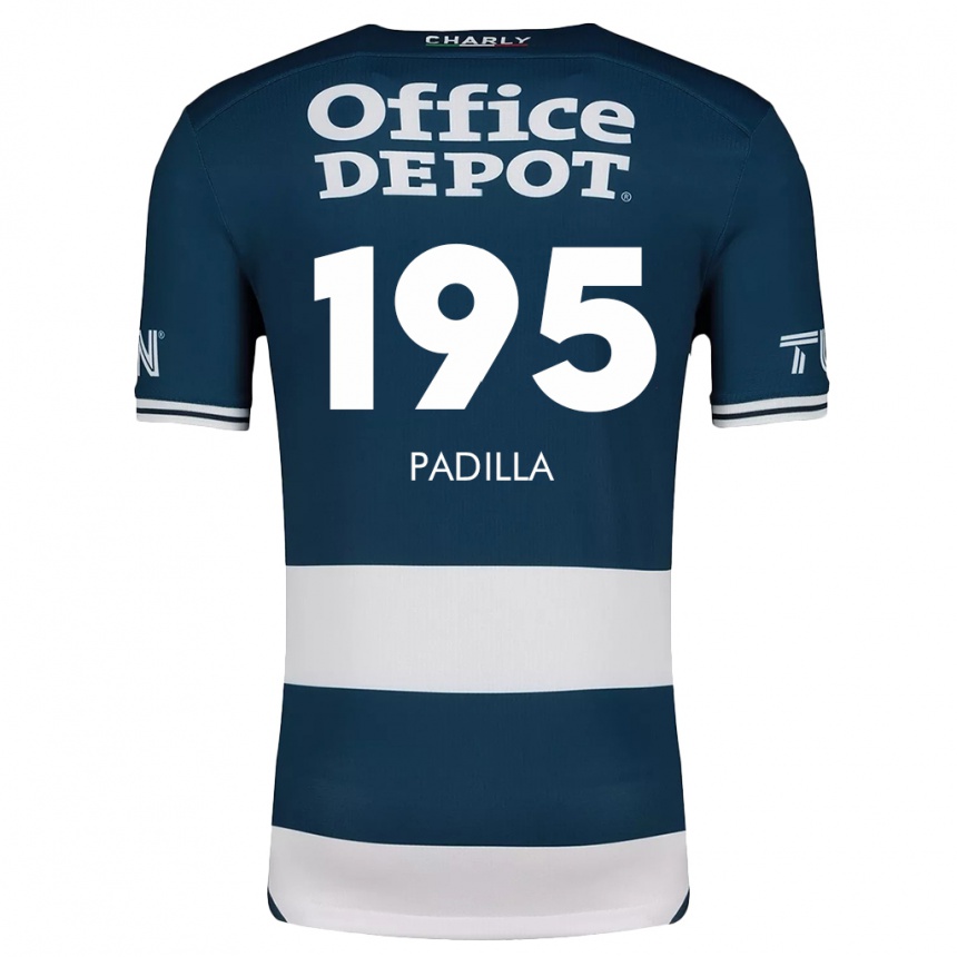 Vaikiškas Ángel Padilla #195 Mėlyna Balta Namų Marškinėliai 2024/25 T-Shirt